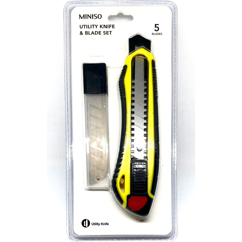 Jual Miniso Utility Knife & Blade Set (Cutter) | Shopee Indonesia