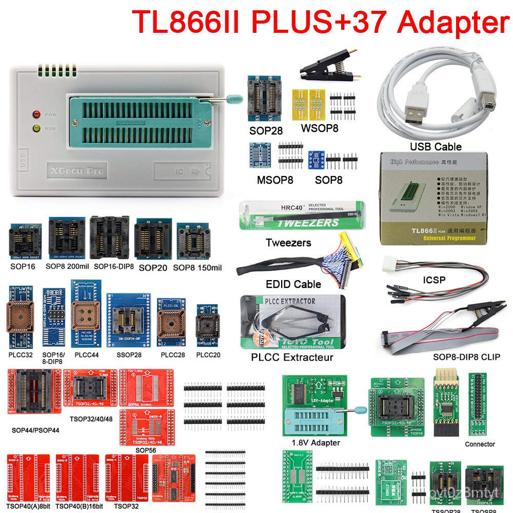 Jual Newest V11.2 TL866II Plus Universal minipro programmer TL866 nand ...