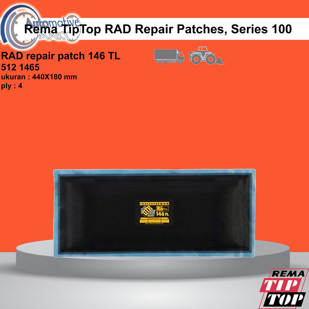 Jual Rema Tiptop Radial Patch Karet Tambal Ban Tubeless Rad Tl Shopee Indonesia