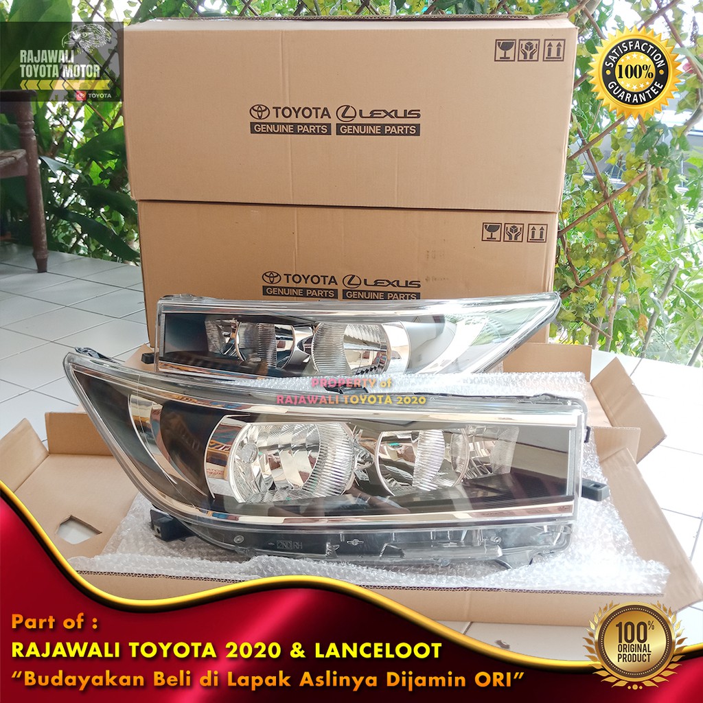 Jual Headlamp Lampu Depan Innova Reborn Type, Tipe G V Halogen Original