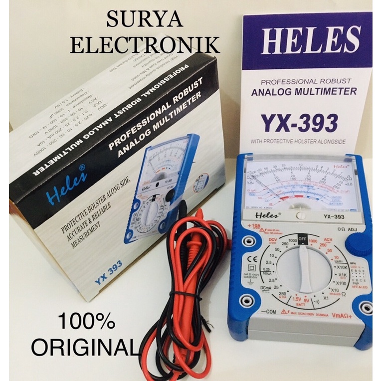 Jual Multitester / Multimeter HELES YX 393 Analog Original Shopee Indonesia