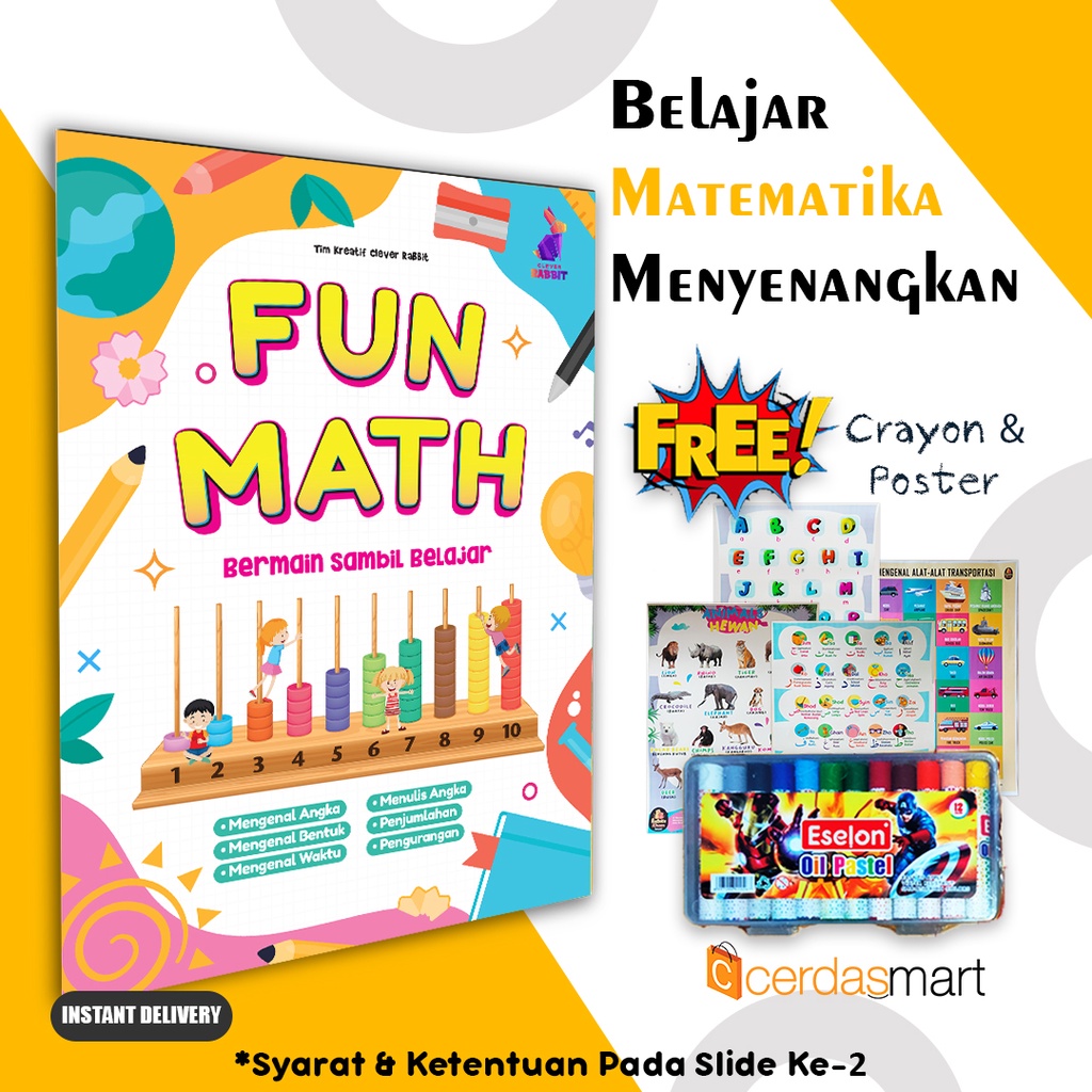 Jual Buku Matematika Anak Tk Paud Fun Math Bermain Sambil Belajar