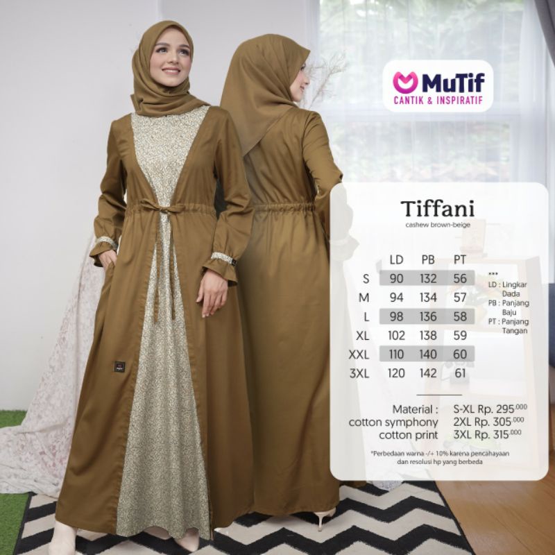 Jual Baju Gamis Berkualitas Mutif Muslim Tifani Cantik Inspiratif