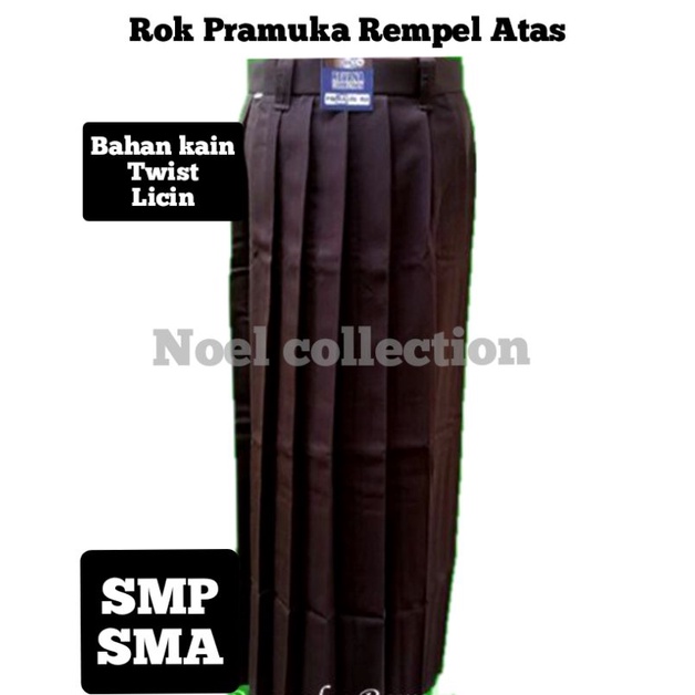 Jual SERAGAM SEKOLAH Rok coklat pramuka Panjang Rempel Lipit SMP/ SMA ...