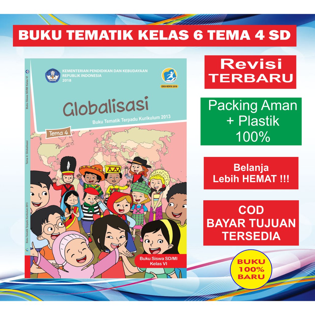 Jual Buku Tematik SD Kurikulum 2013 Kelas 6 Tema 4 Revisi Terbaru ...