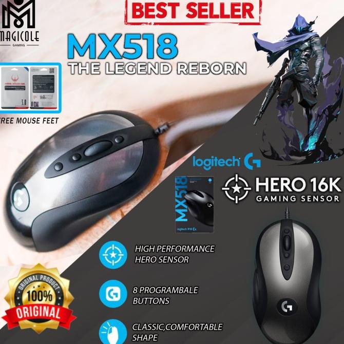 Jual Logitech Mx518 Rebron Gaming Mouse Terlaris | Shopee Indonesia