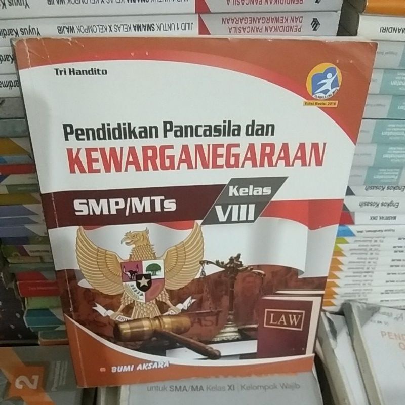 Jual Buku Ppkn Pendidikan Pancasila Dan Kewarganegaraan Smp Mts Kelas