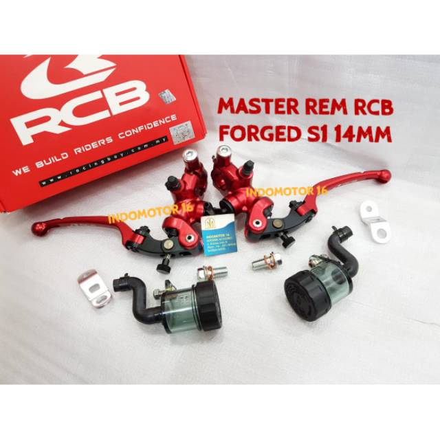 Jual MASTER REM RACING BOY KIRI S1 RED 14MM | Shopee Indonesia