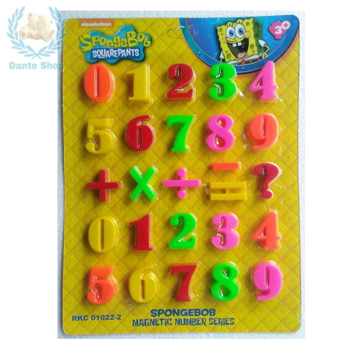 Jual Angka Magnet Seri Sponge Bob | Shopee Indonesia