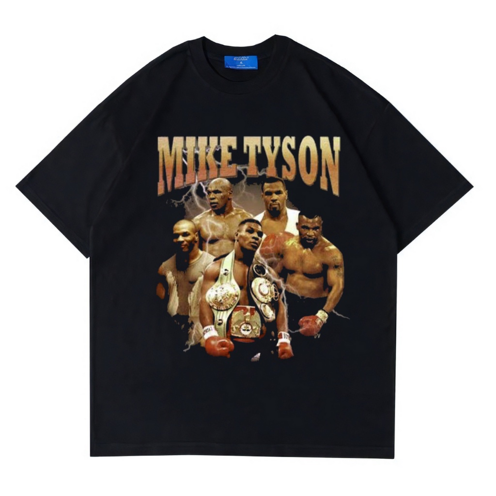 Jual Psycho Crucify Mike Tyson Oversized T Shirt Kaos Myke Tyson