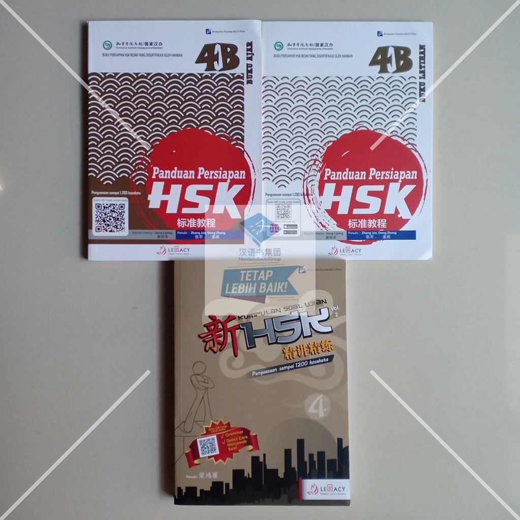 Jual Paket Buku HSK 4B Panduan Persiapan & Soal Ujian Vol. II (3 Jilid ...