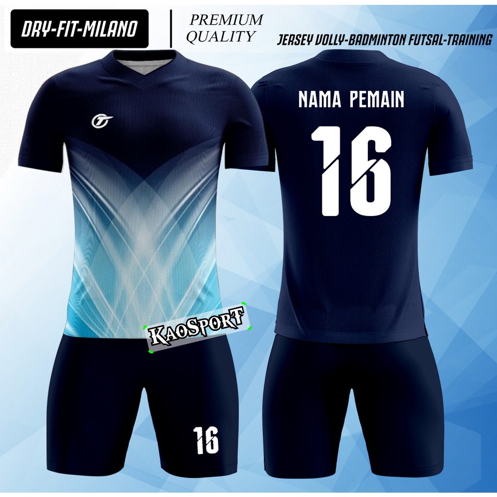 Jual baju KaoSporT/Kaos olahraga volly-futsal/Jersey bola/baju