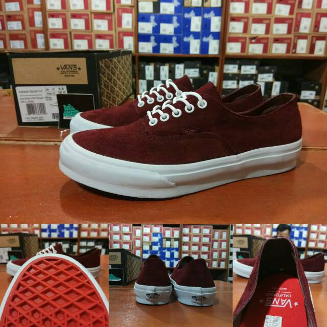 Vans california merah outlet maroon