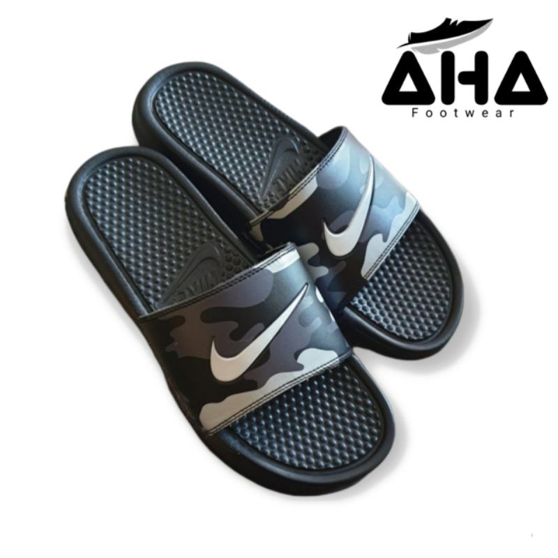 Jual Sandal Slide Nike Benassi Swoosh Slip On Premium - Swoosh Camo ...