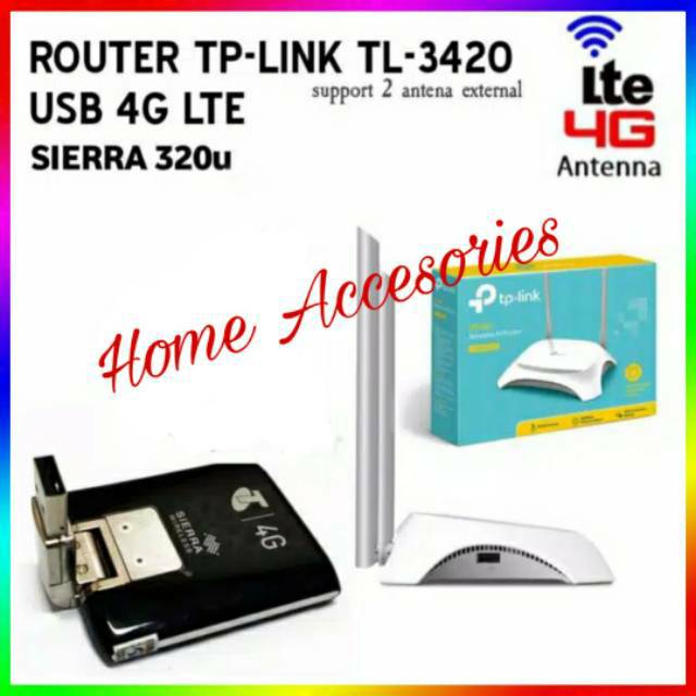 Jual PAKET ROUTER DAN MODEM l TP-LINK TL-MR3420 Router Modem Wifi 3G/4G ...