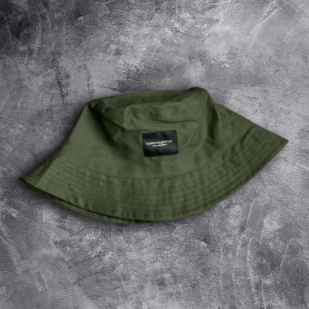 BUCKET HAT TOPI RIMBA POLOS PRIA DISTRO