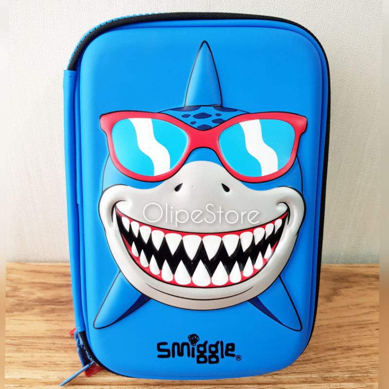 Jual SMIGGLE - Fab Triple Up Hardtop Pencil Case Tempat Pensil (Shark ...