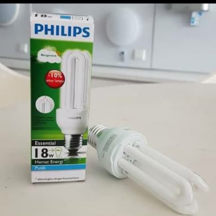 Jual Lampu Philips Lampu Essential 18watt Putih Shopee Indonesia