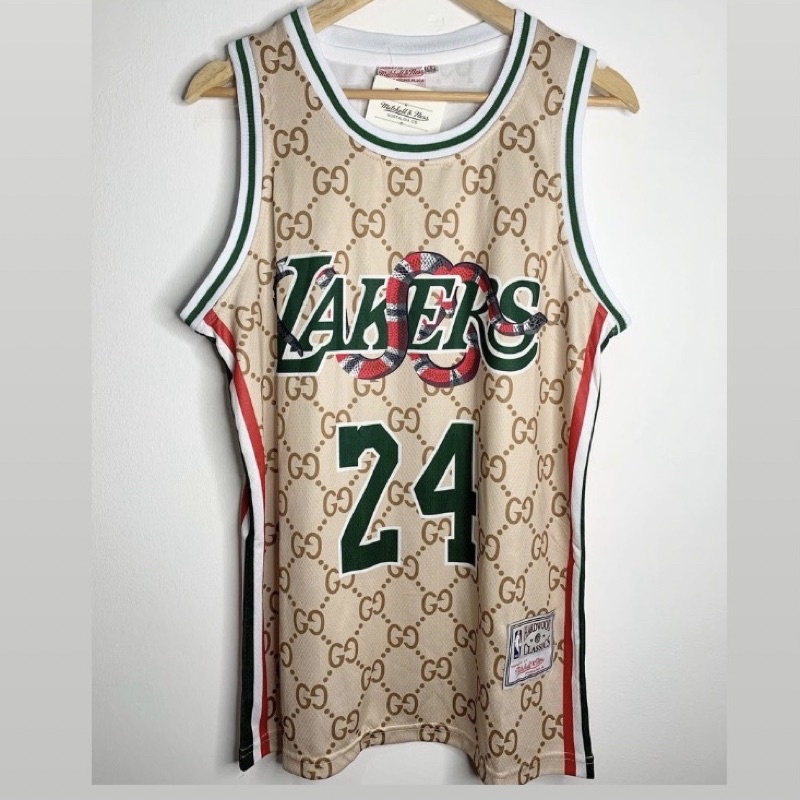 Gucci lakers sales jersey