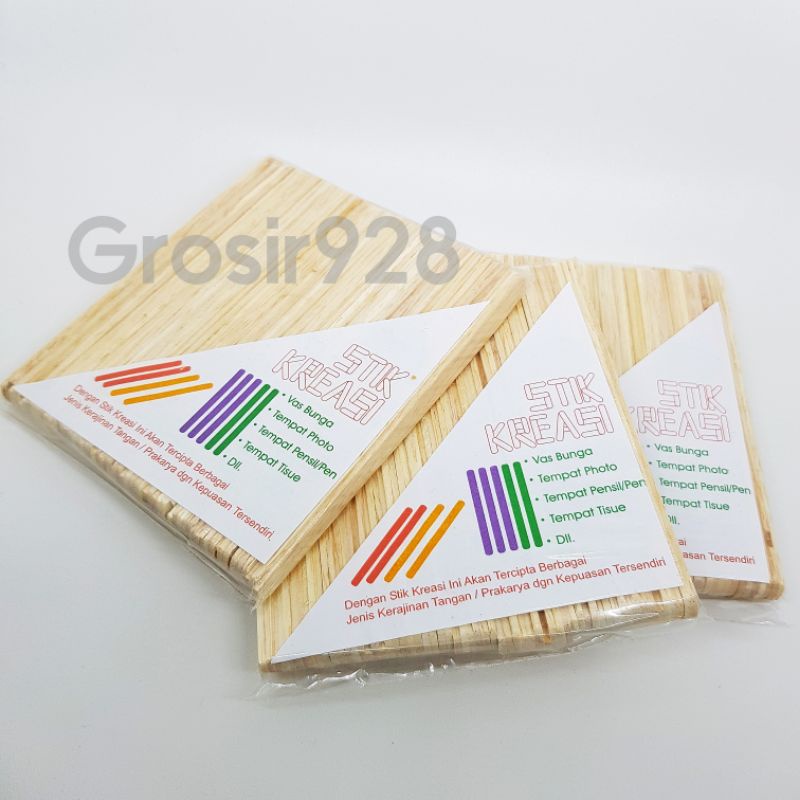 Jual Stick / Stik Kreasi Kayu Es Krim / Ice Cream Polos (isi 50 pcs
