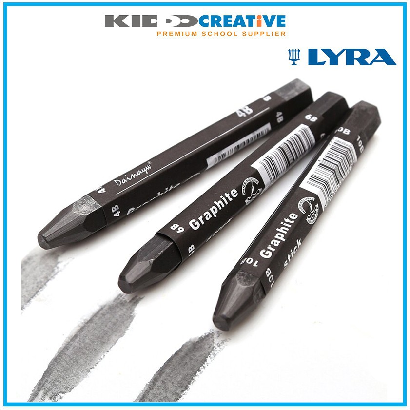 Lyra Graphite Crayon, Water-Soluble, 2B