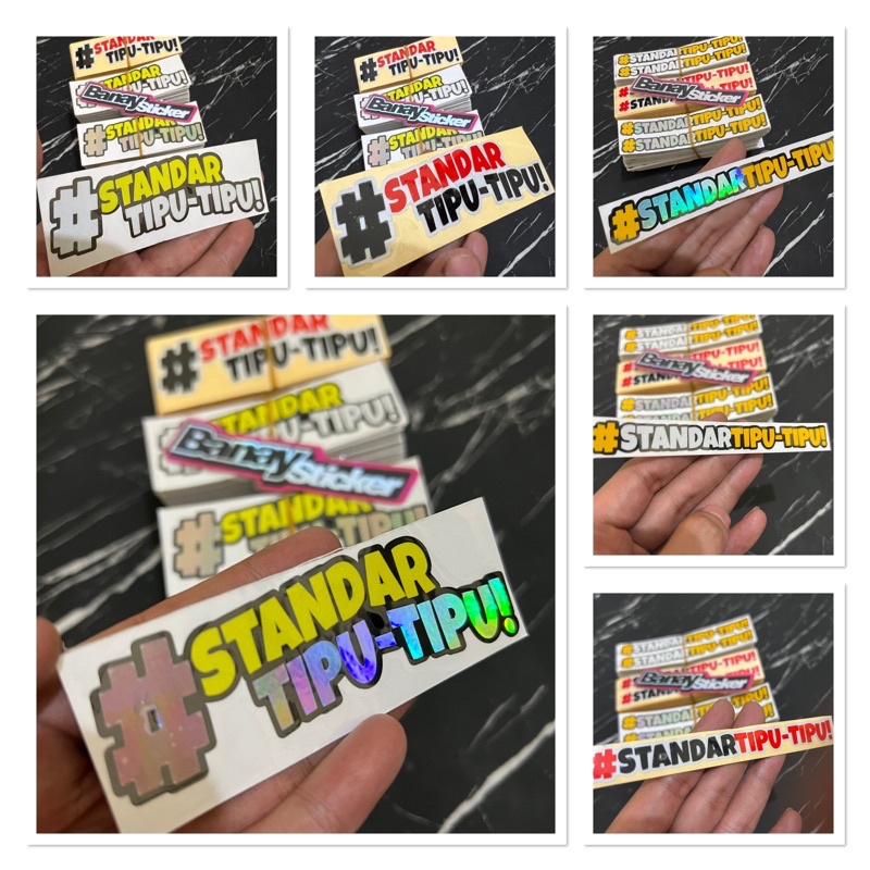 Jual STICKER STIKER STANDAR TIPU TIPU CUTTING | Shopee Indonesia