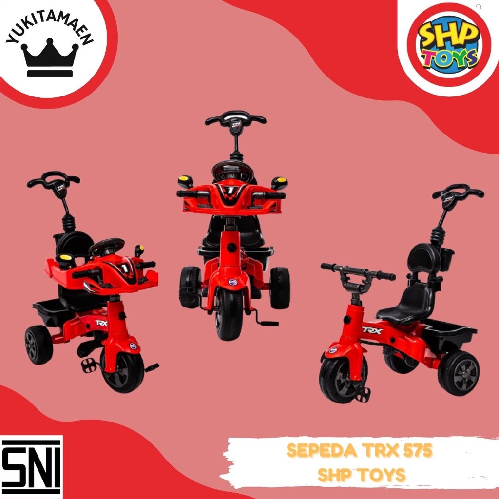 Jual Sepeda Anak Roda Tiga Goesan dorongan besi SHP TRX 575 / TRICYCLE ...