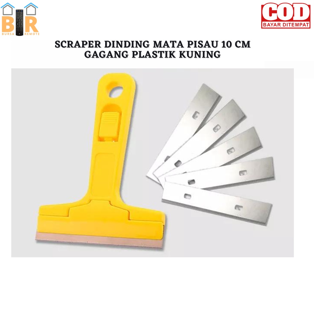 Jual Pisau Pembersih Noda Cat Keramik Ubin Lantai Kaca Tembok SCRAPER ...