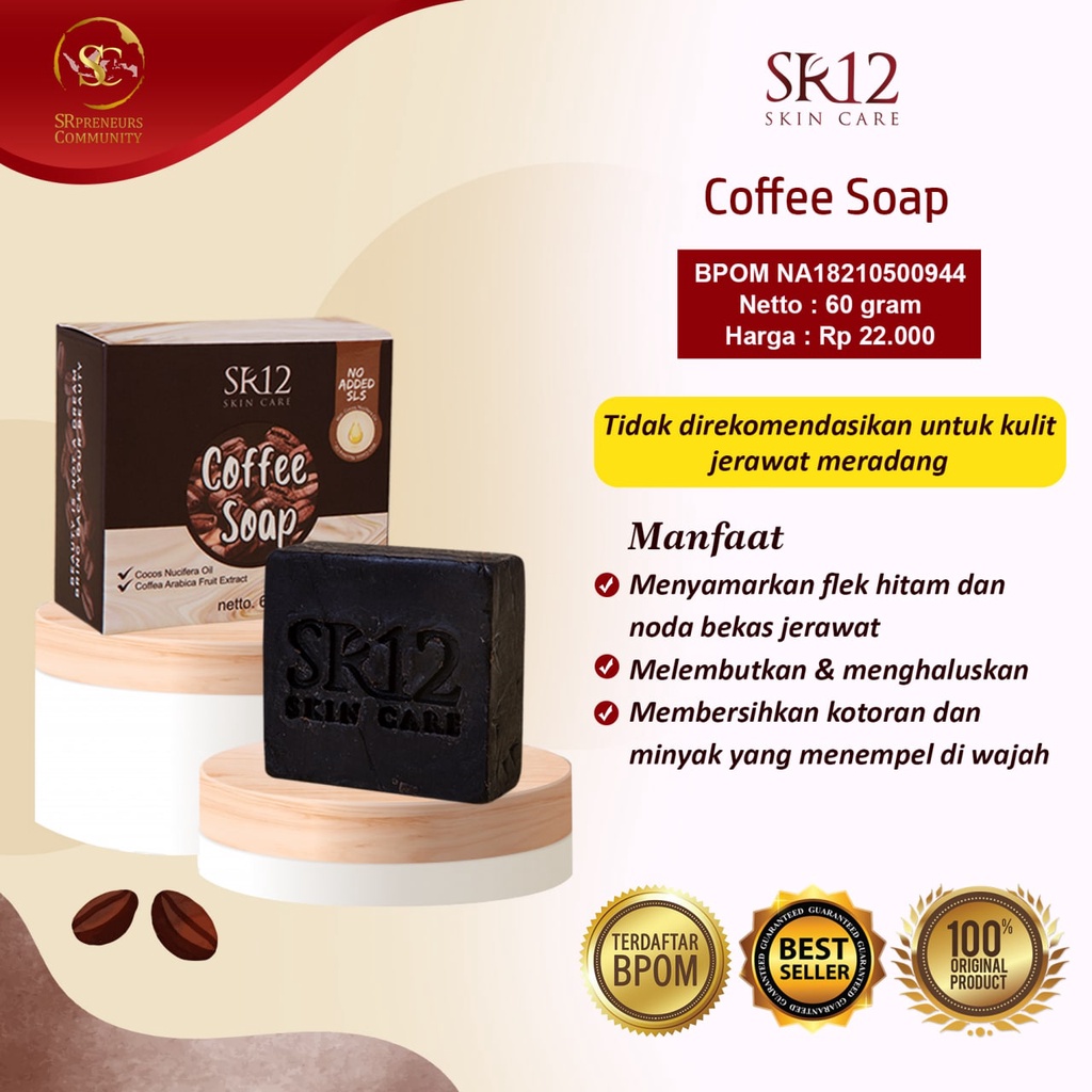 Jual Sabun Kopi Sr Coffee Herbal Soap Bpom Sabun Wajah Tubuh Atasi Jerawat Flek Hitam