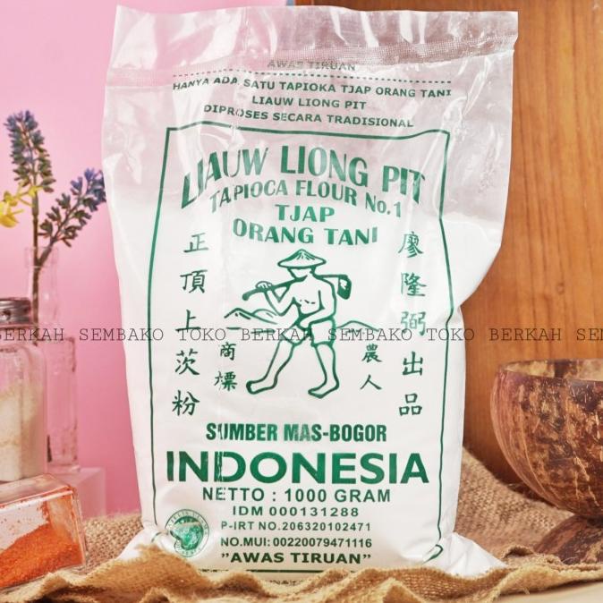 Jual Promo Awal tahun Tepung Tapioka Sagu Tani Cap Liauw Liong Pit 1 KG