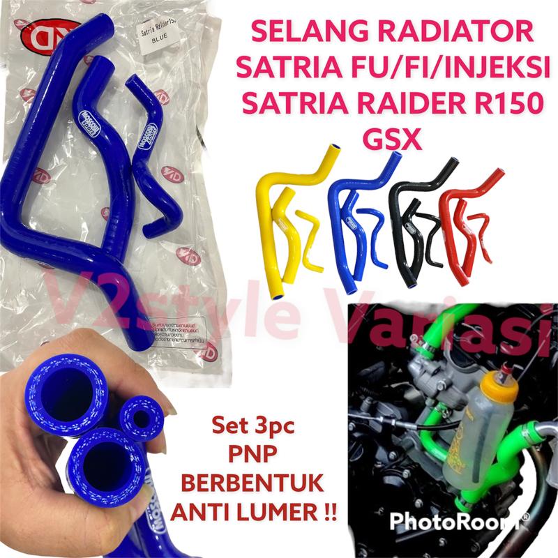 Jual SELANG RADIATOR SATRIA FU FI INJEKSI RIDER R150 GSX 150 SLANG ...