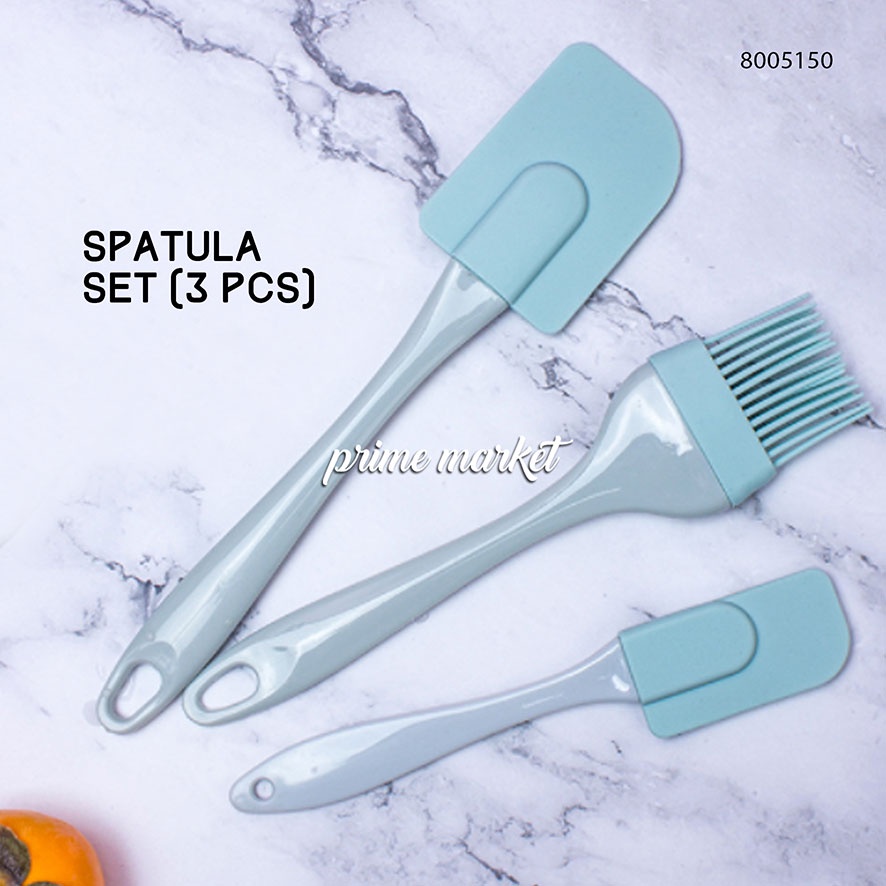 Jual Spatula Silikon Tahan Panas Set / Spatula Set 3 in 1 / Kuas