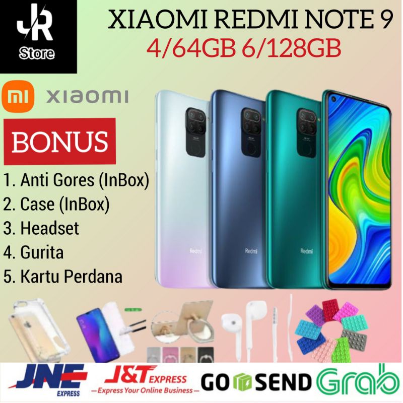 Jual XIAOMI REDMI NOTE 9 RAM 6GB 128GB 4/64GB 6/128GB GARANSI RESMI ...