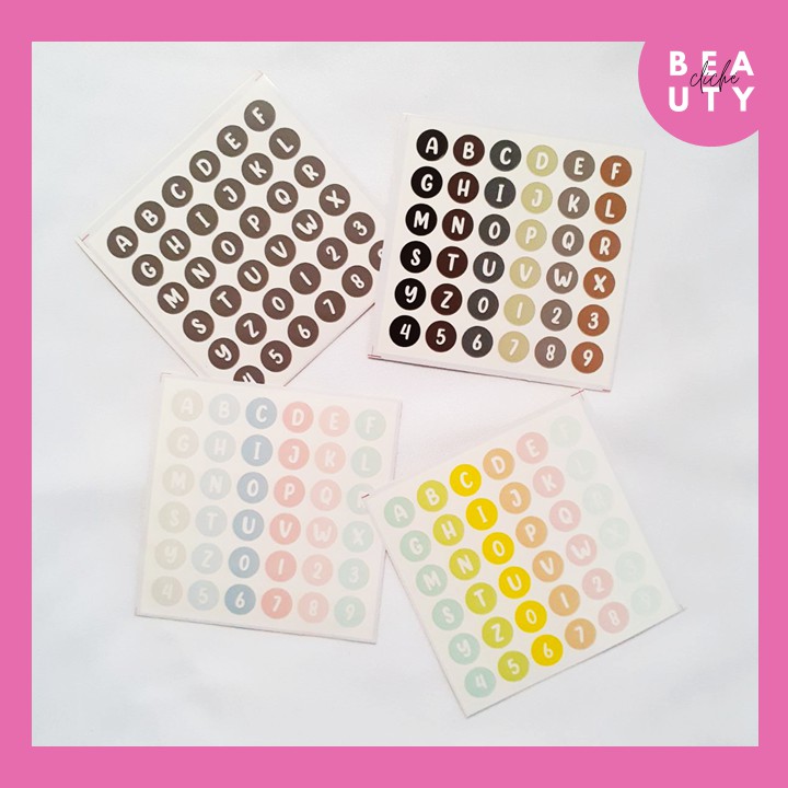 Jual Stiker lucu Alfabet Huruf A B C Deco Sticker Bahan Sticker Paper ...