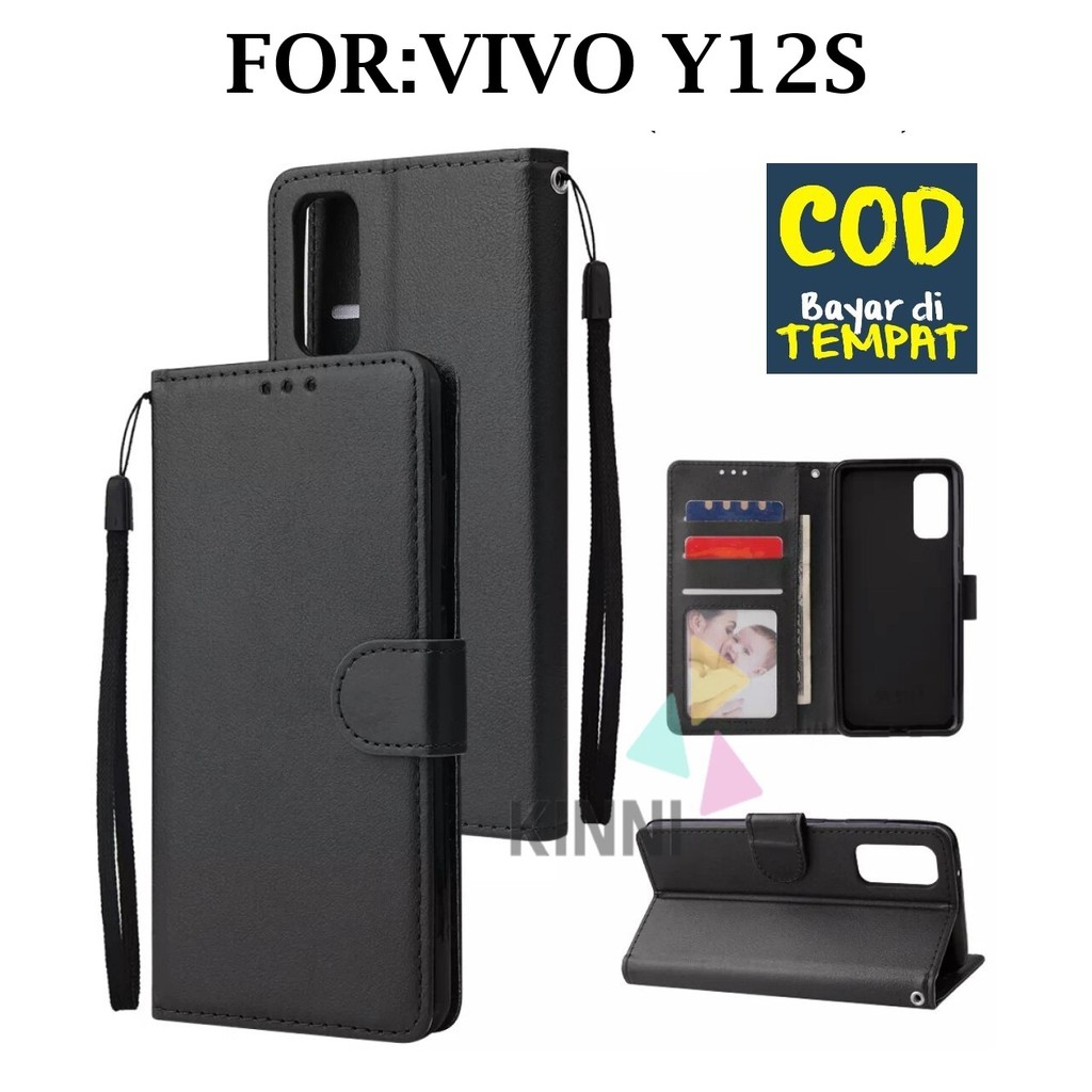 Jual Sarung Buku Untuk Vivo Y12S (6.51 inch) - Wallet Case Kulit ...