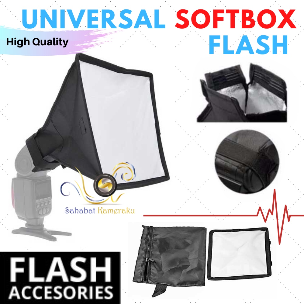 Jual Flash Light Diffuser Mini Soft Box 20x30cm For Camera Speedlit ...