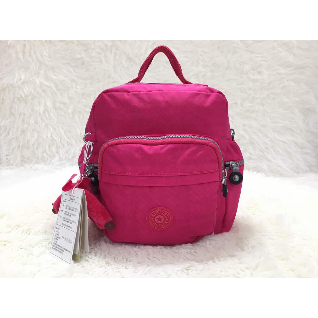 TAS KIPLING ORI ORIGINAL PINK MINI RANSEL BACKPACK RANSEL WANITA ANAK CEWEK PEREMPUAN KECIL JALAN