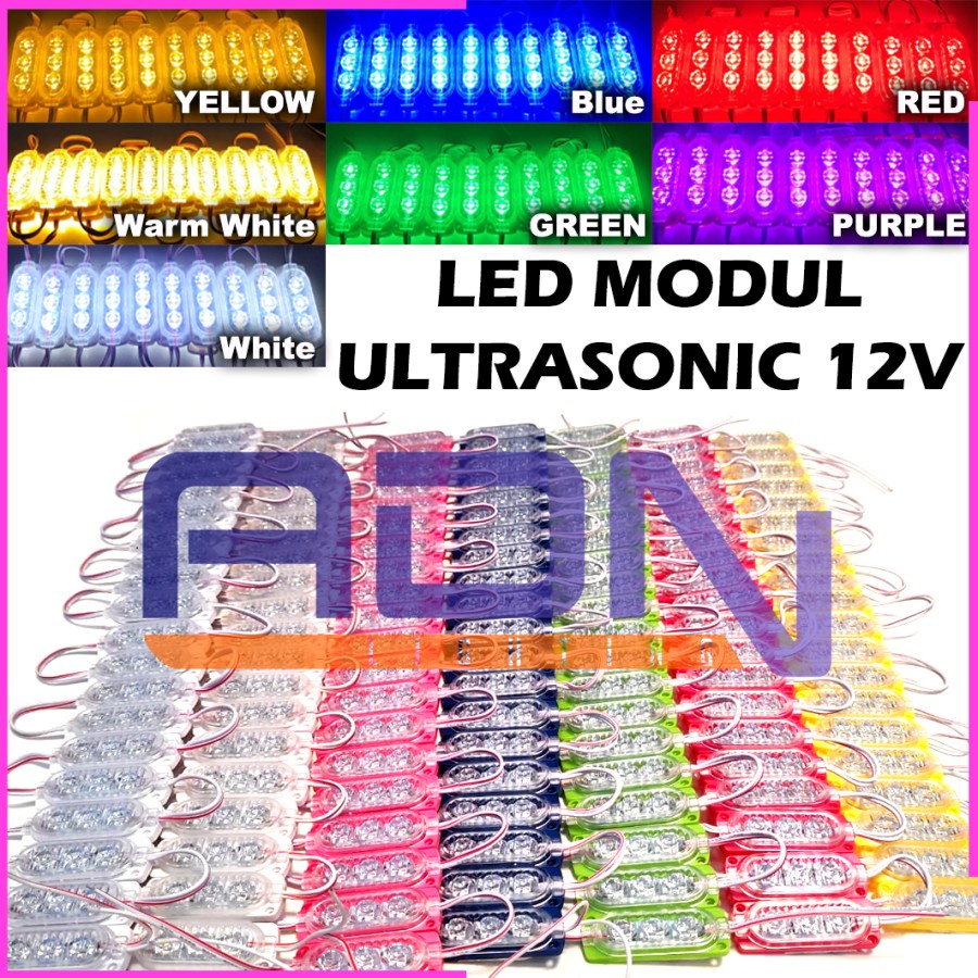 Jual LAMPU LED MODUL ULTRASONIC STRIP 3 MATA SMD 6023 2835 12VOLT 3MATA