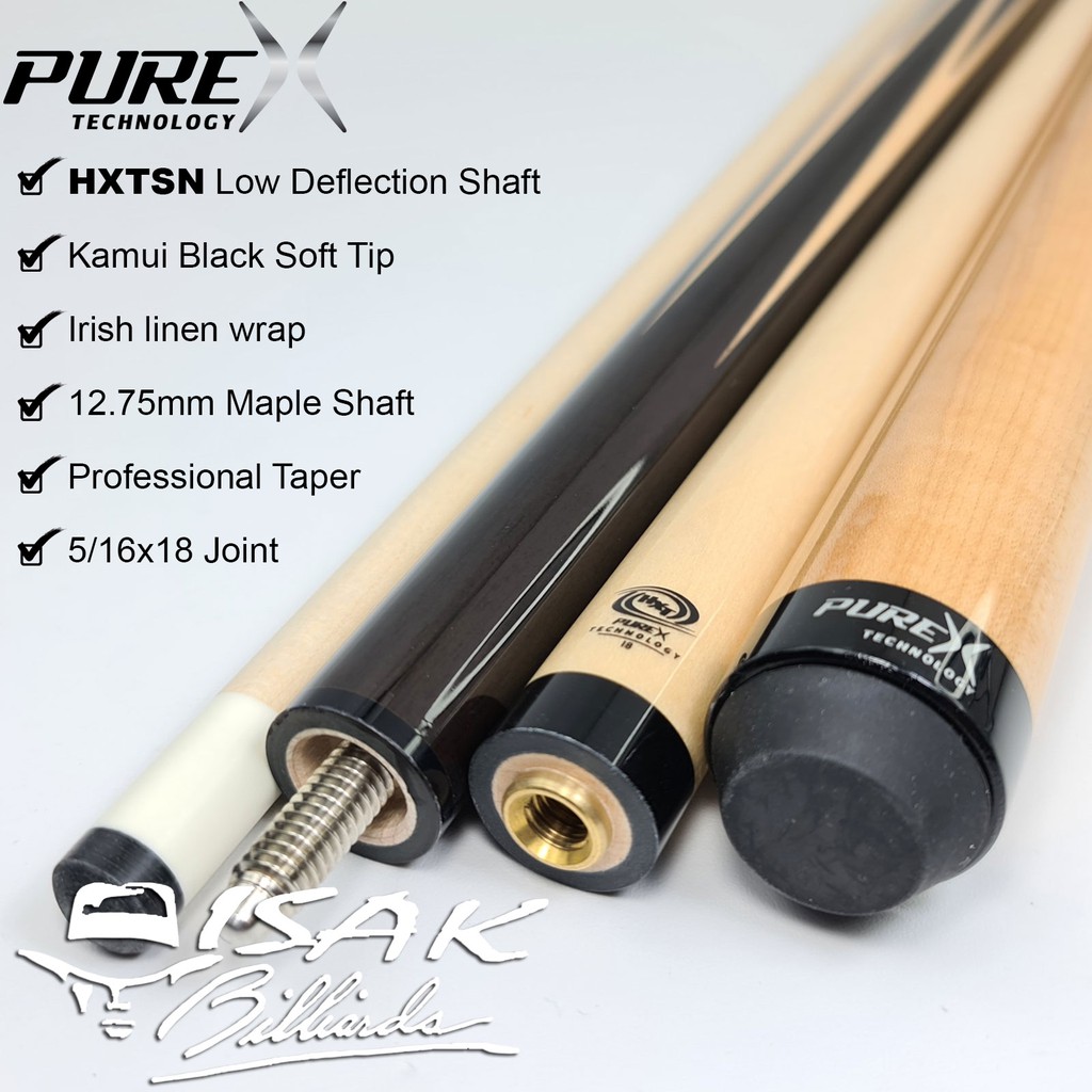 Jual PureX HXTSN Cue - HXT Low Deflection Shaft Billiard Stick Players ...