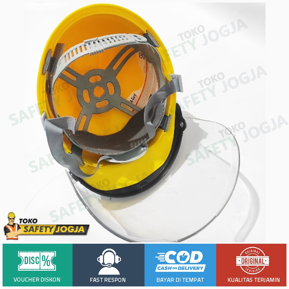 Jual HELM FACESHIELD APD SAFETY PROYEK POLYCARBONACE COATING SNI ASA ...