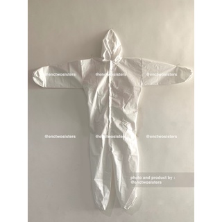 Jual APD Hazmat Coverall Putih Spunbond 75 Gsm Kemenkes Standard ...