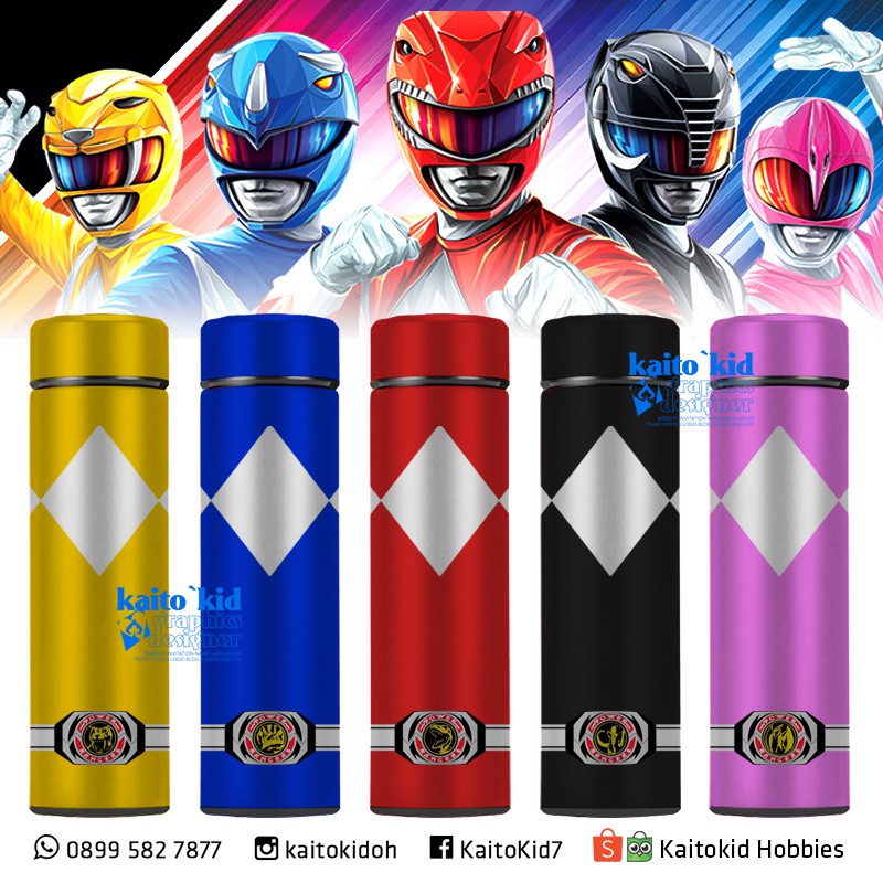 Jual Tumbler Thermos POWER RANGERS Zyurangers custom design desain ...