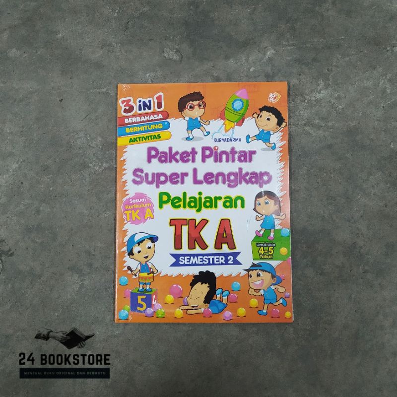 Jual Paket Pintar Super Lengkap Pelajaran TK A Semester 2 - Suryadarma ...