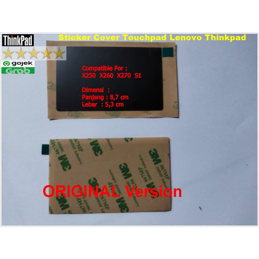 Jual Sticker film cover Touchpad Laptop Lenovo Thinkpad series | Shopee ...