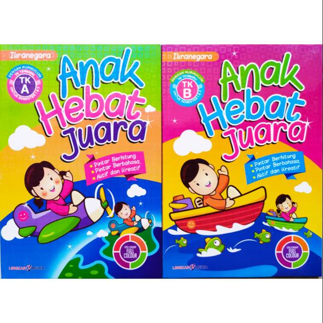 Jual BUKU ANAK HEBAT JUARA TK A & TK B SEMESTER 1 DAN 2 FULL COLOUR ...