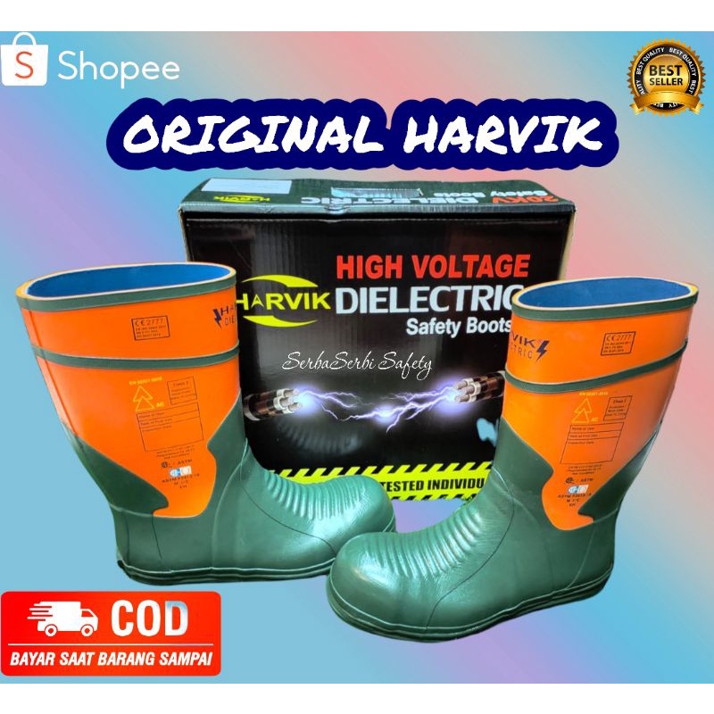 Jual Sepatu Safety Boots Harvik Electric 20kv Sepatu Safety Anti Listrik Original Harvik