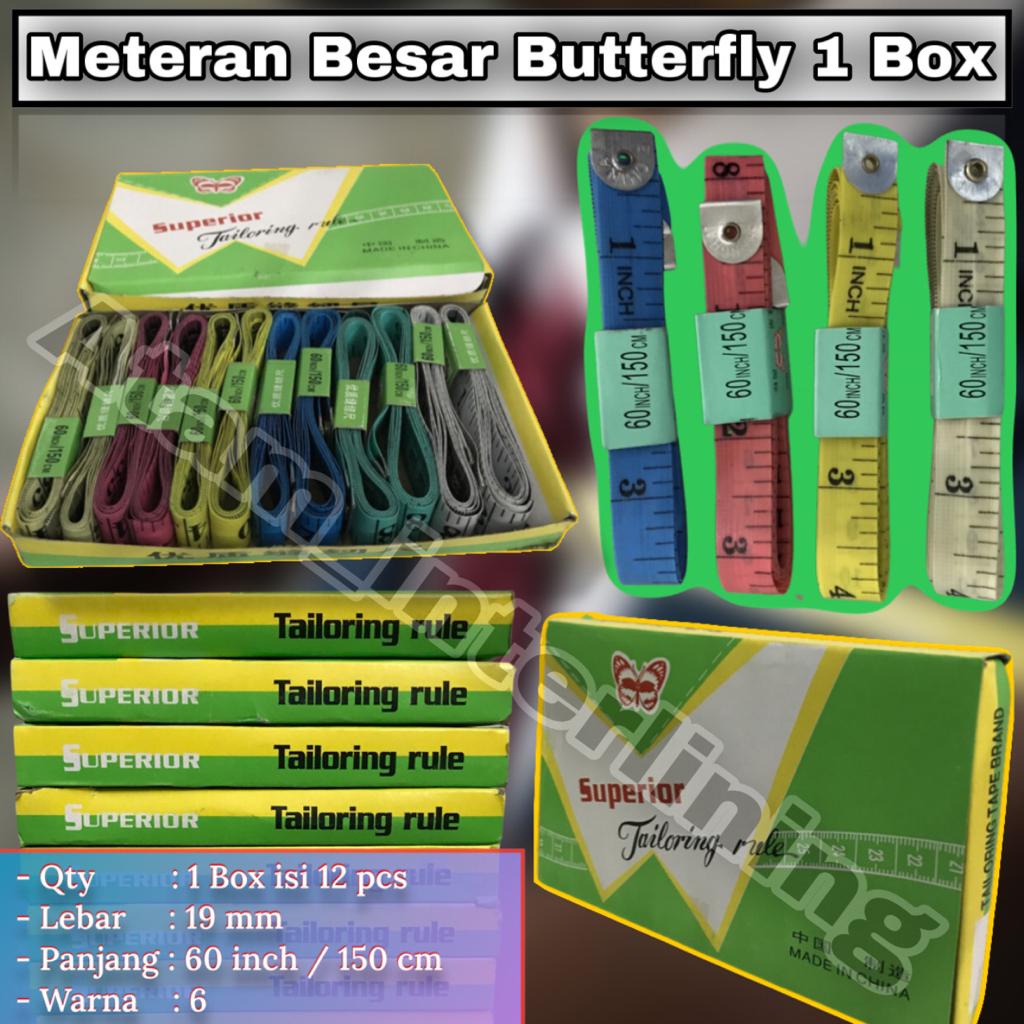 Jual 1 Box | Meteran BESAR Kain Bahan Baju Badan 150cm / 60 Inch ...