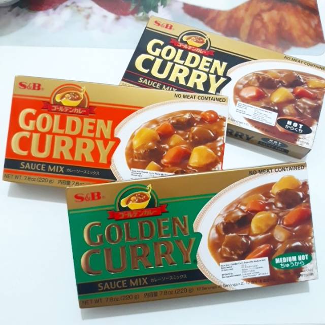 Jual S&B Golden Curry Sauce Mix 220gr / Saus Kari Kare Jepang | Shopee ...