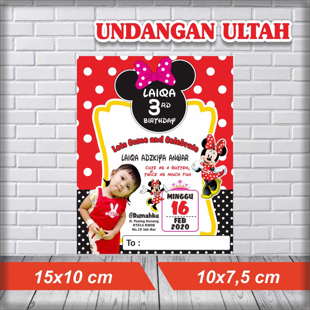 Jual Undangan Unik / Undangan Cantik / Undangan Ultah / Undangan Ulang ...