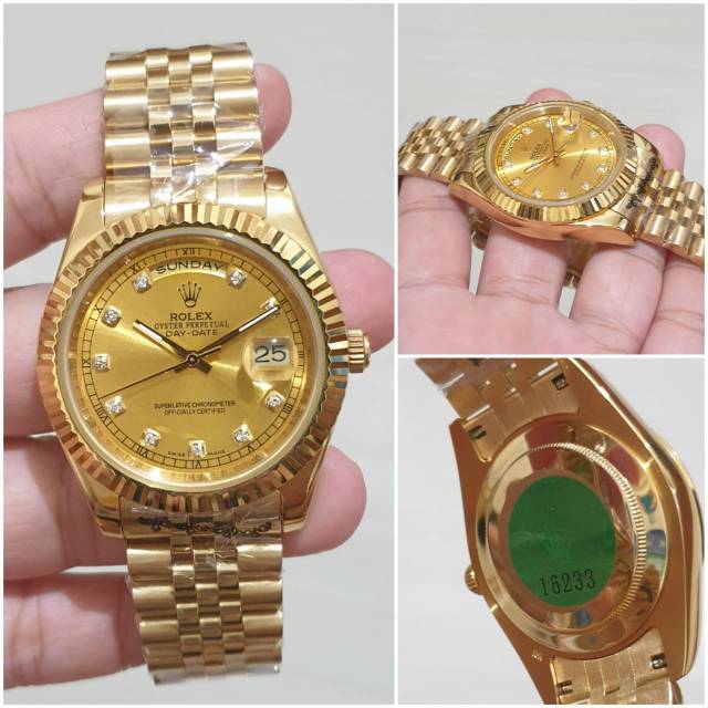 Jam tangan rolex oyster perpetual day date sale